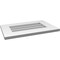 Ekena Millwork Vertical Surface Mount PVC Gable Vent: Non-Functional, w/ 3-1/2"W x 1"P Standard Frame, 22"W x 14"H GVPVE22X1401SN - alternate 3